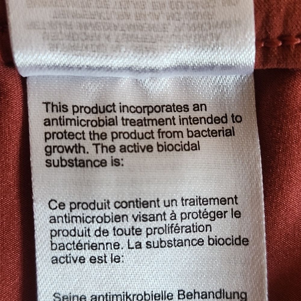 Columbia Rust/Coral Athletic Skirt Skort, Side Pockets, Nylon/Elastane, M - Picture 7 of 7